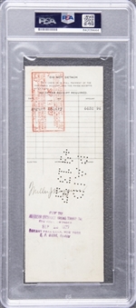 1927 Miller Huggins Signed New York Yankees Payroll Check (PSA/DNA & JSA)